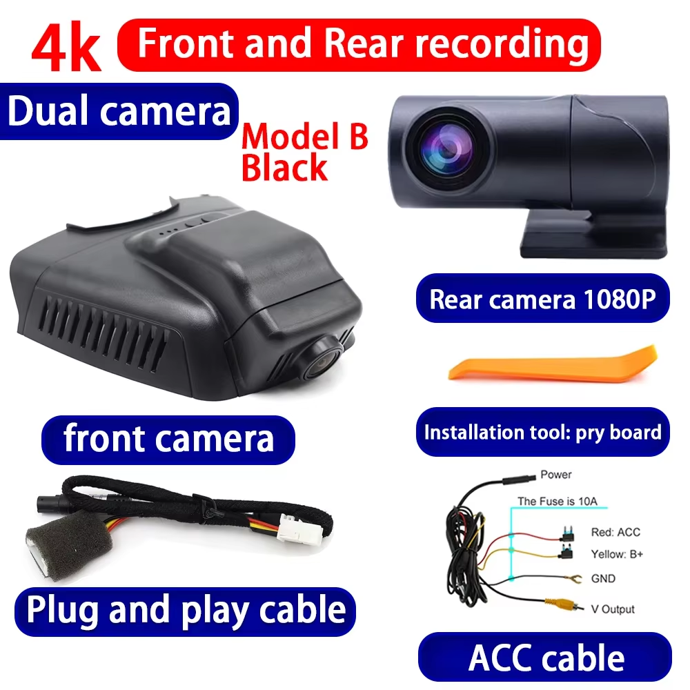 for Mercedes Benz MB C E Class W204 W212 S212 C207 A207 4K Dash Cam Wifi Camera Video Recorder