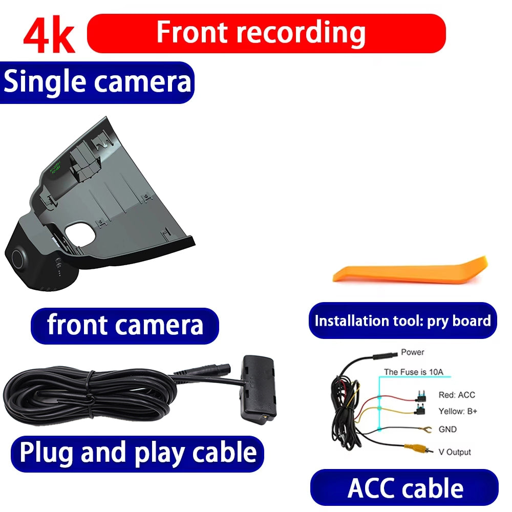 for FAW Bestune T55 2021 2022 2023 2024 2025 4K Dash Cam Wifi Camera Video Recorder