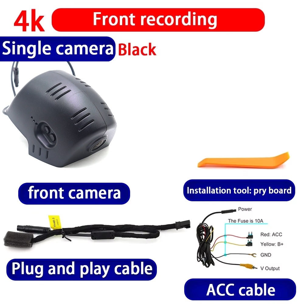 for Skoda Octavia 4 Mk4 NX 2019-2025 4K Dash Cam Wifi Camera Video Recorder