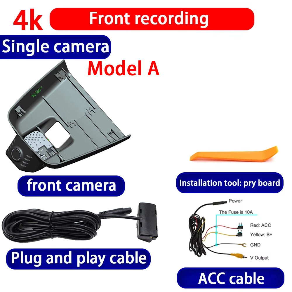 for FAW Bestune B70 3 Mk3 2020-2024 4K Dash Cam Wifi Camera Video Recorder