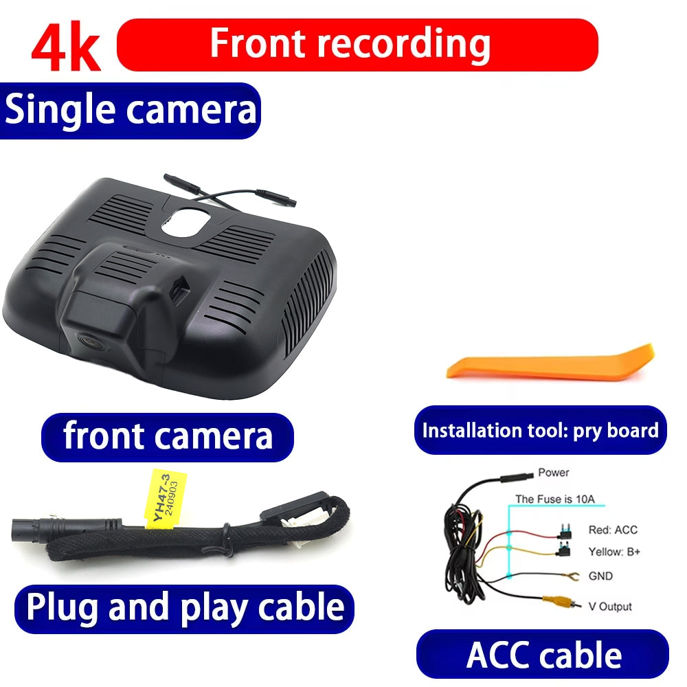 for Mercedes Benz GLB X247 Facelift 2024 2025 4K Dash Cam Wifi Camera Video Recorder