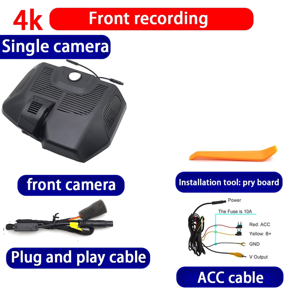 for Mercedes Benz EQE V295 Sedan 2022 2023 2024 2025 4K Dash Cam Wifi Camera Video Recorder