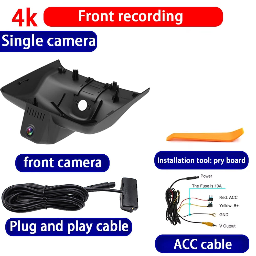 for FAW Bestune B70 4 Mk4 2024 2025 4K Dash Cam Wifi Camera Video Recorder