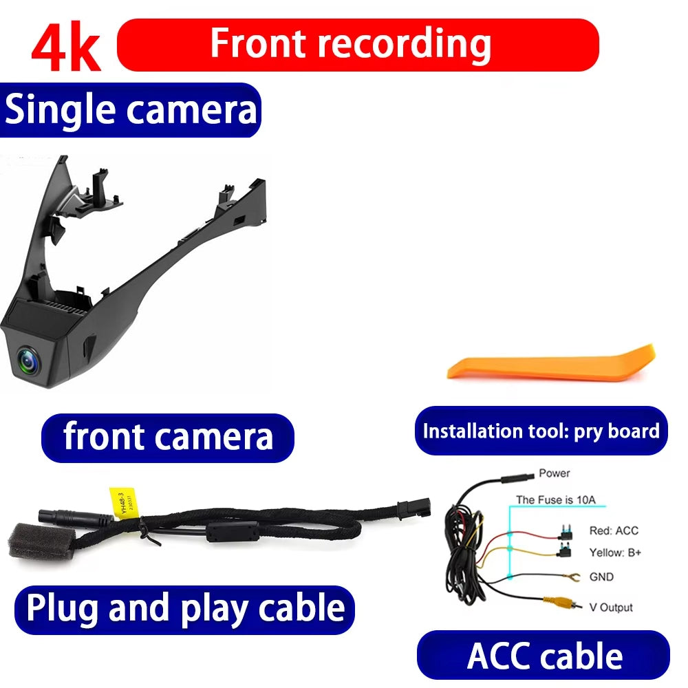 for Volkswagen VW Bora Facelift 2022 2023 2024 2025 4K Dash Cam Wifi Camera Video Recorder