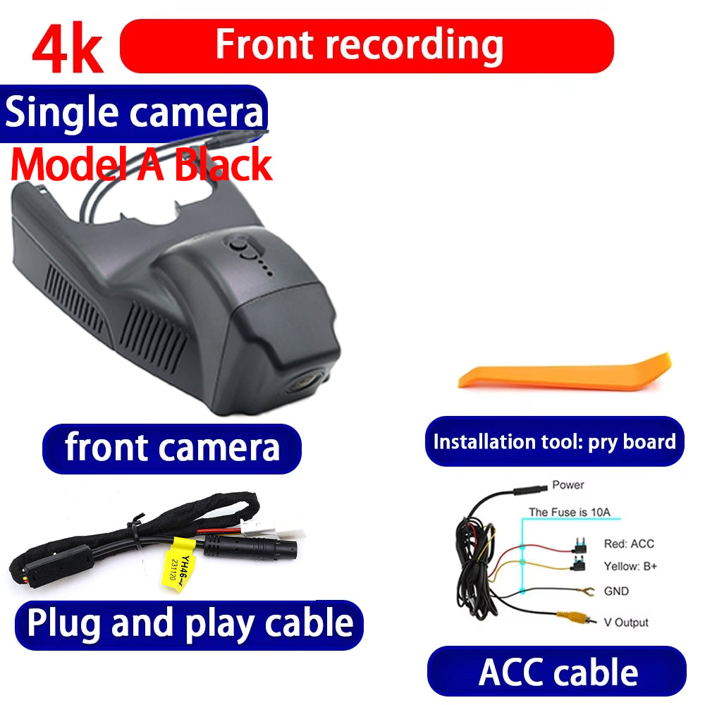 for Mercedes Benz MB A Class W176 CLA GLA C117 X156 4K Dash Cam Wifi Camera Video Recorder