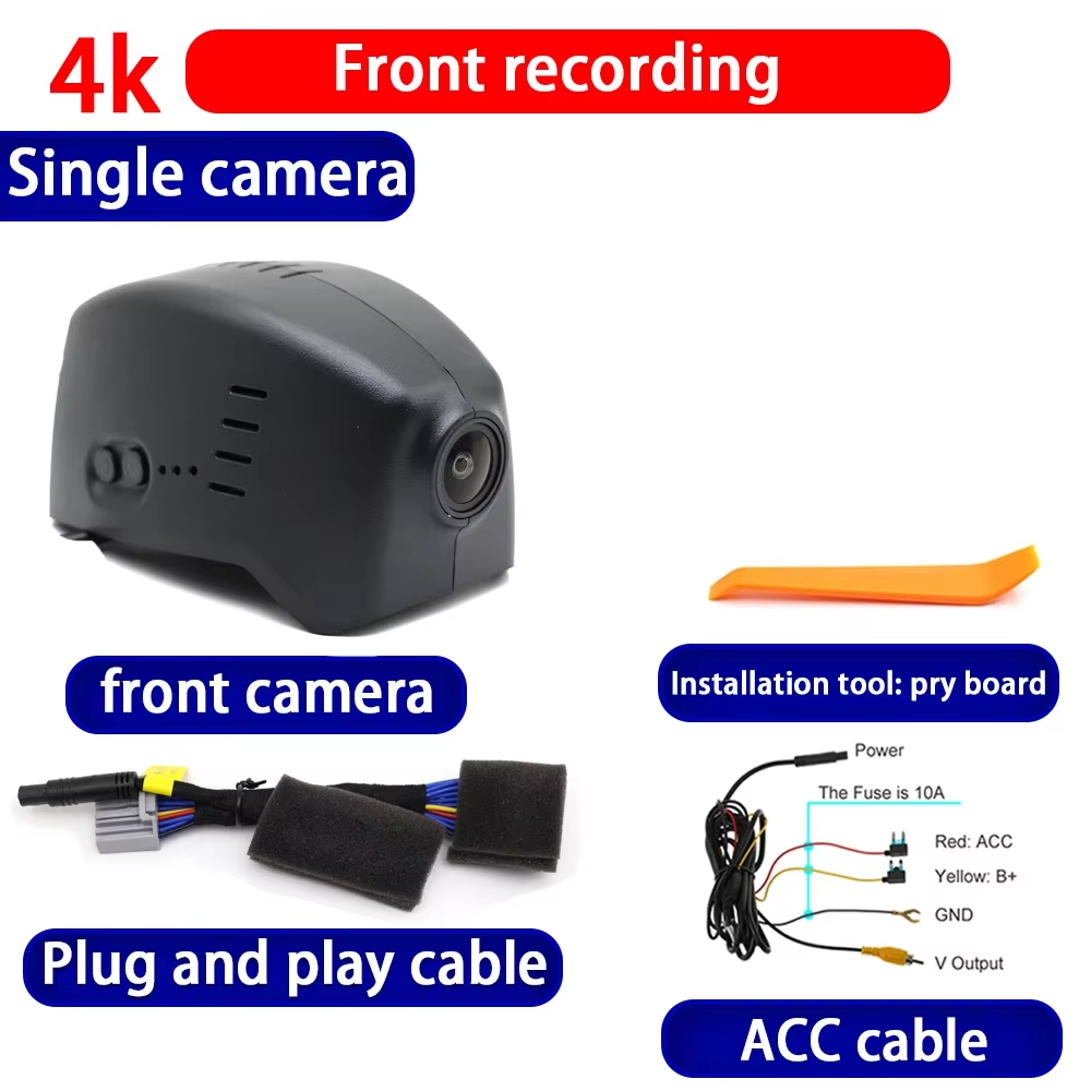 for Jaguar I Pace I-Pace 2018 2019 2020 2021 2022 2023 2024 2025 4K Dash Cam Wifi Camera Video Recorder
