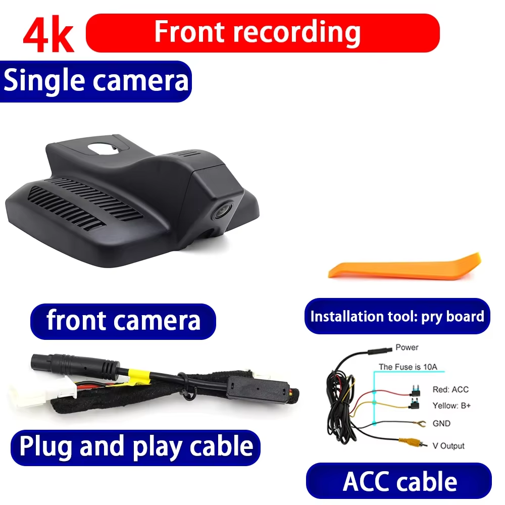 for Mercedes Benz E Class W213 S213 CLS C257 Facelift 2020-2023 4K Dash Cam Wifi Camera Video Recorder