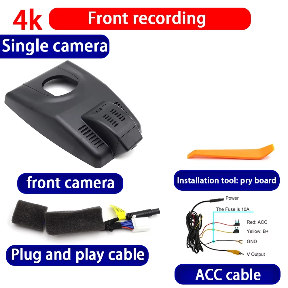 for Toyota RAV4 XA50 Suzuki Across Facelift 2022-2025 4K Dash Cam Wifi Camera Video Recorder