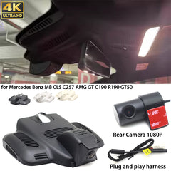 for Mercedes Benz MB CLS C257 AMG GT C190 R190 GT50 4K Dash Cam Wifi Camera Video Recorder
