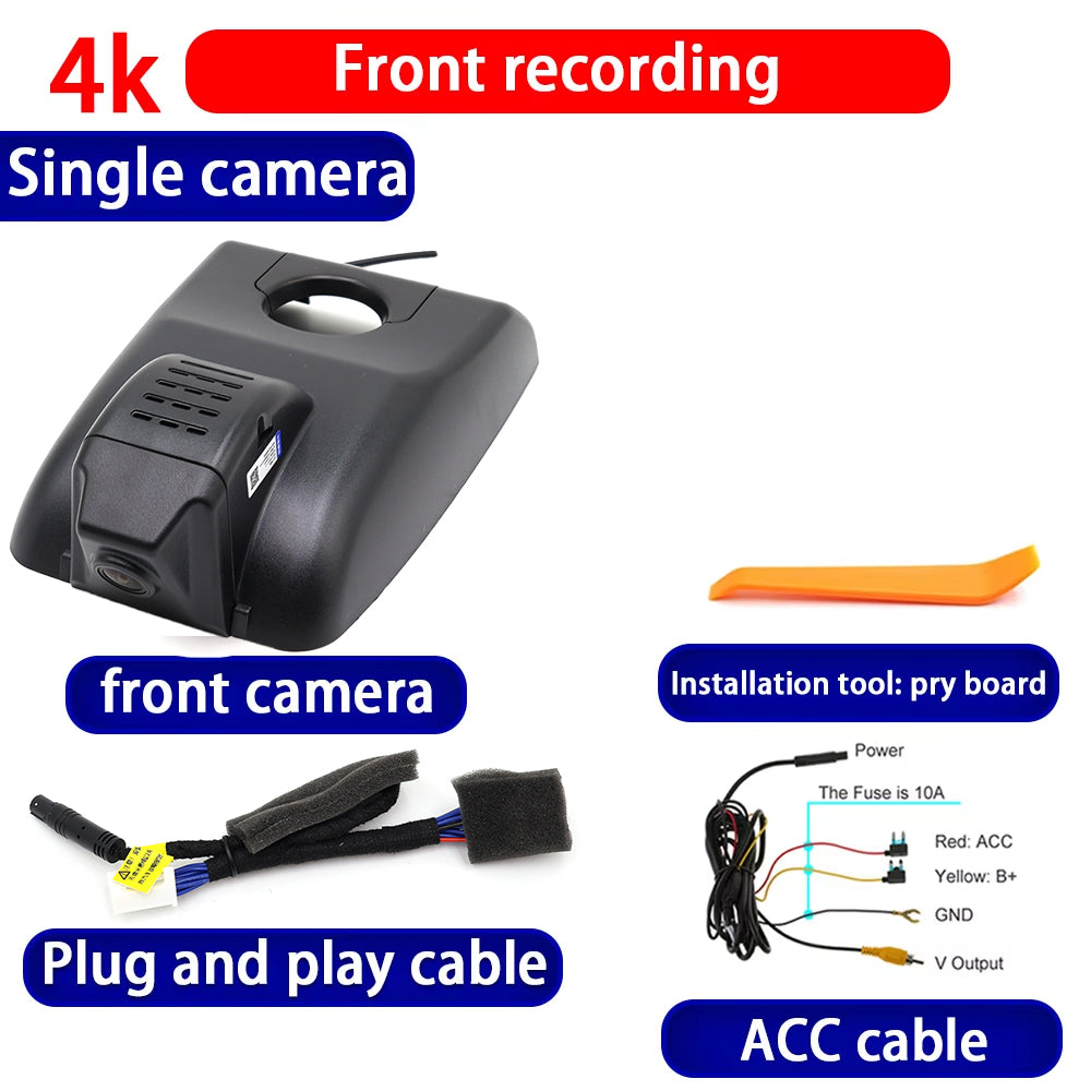 for Toyota Highlander Kluger XU50 2014 2015 2016 2017 2018 2019 4K Dash Cam Wifi Camera Video Recorder