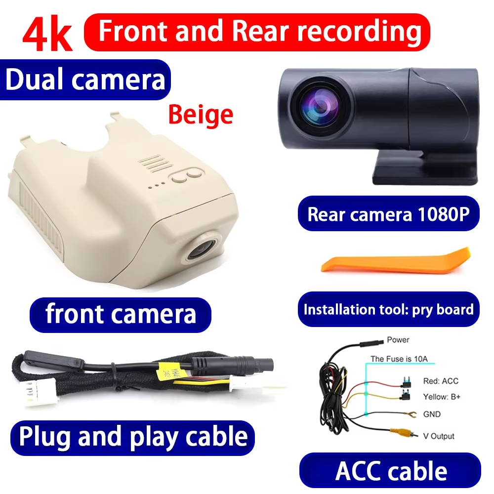 for Mercedes Benz ML M GL R Class W164 X164 W251 Grand Sports Tourer 4K Dash Cam Wifi Camera Video Recorder