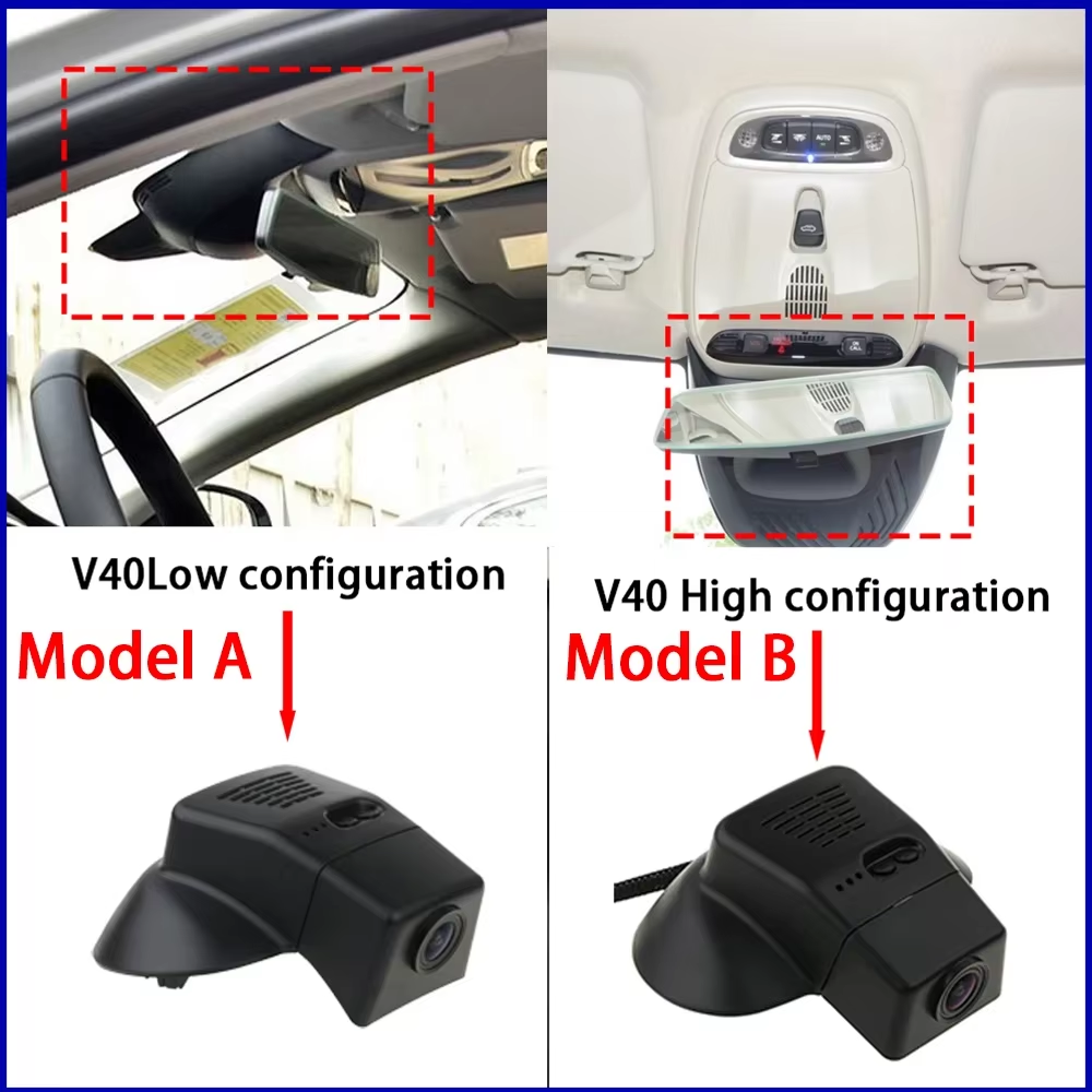 for Volvo V40 2012 2013 2014 2015 2016 2017 2018 2019 4K Dash Cam Wifi Camera Video Recorder
