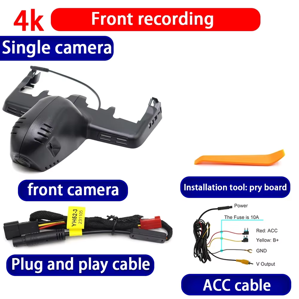 for BMW X7 G07 2018 2019 2020 2021 2022 2023 4K Dash Cam Wifi Camera Video Recorder