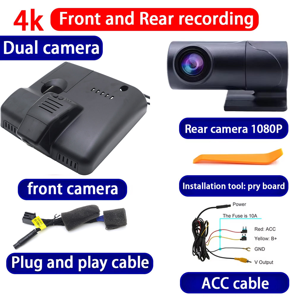 for Cadillac CT4 CT5 V CT4-V CT5-V 2019-2024 4K Dash Cam Wifi Camera Video Recorder