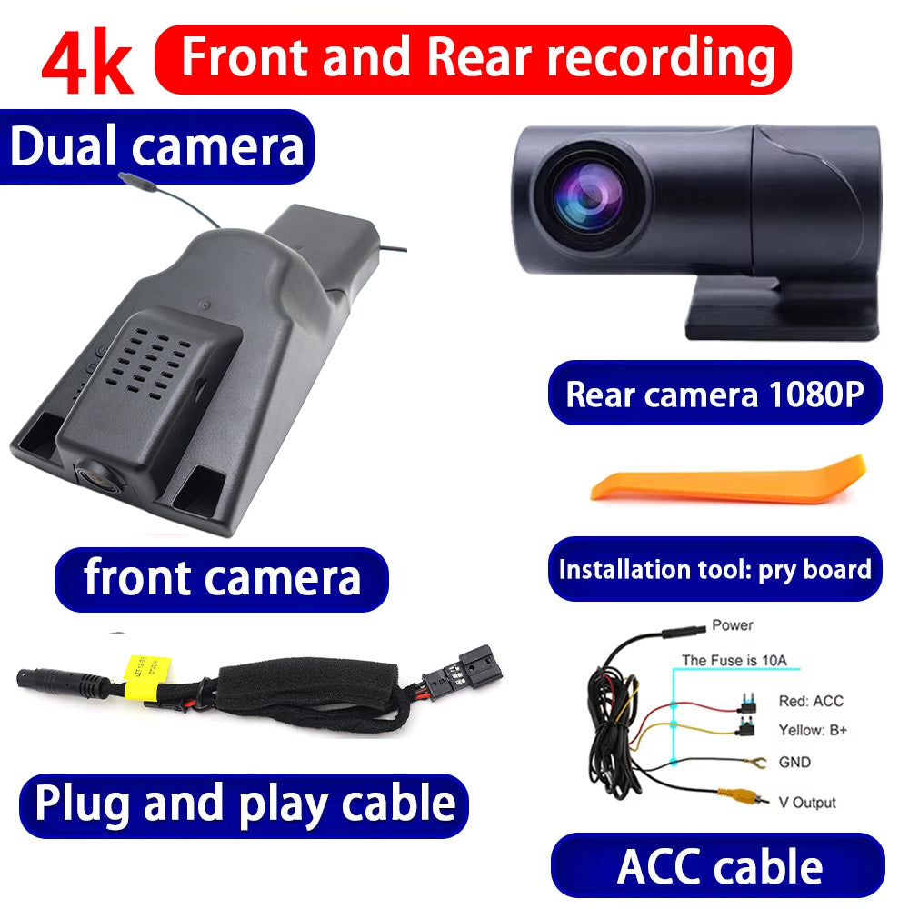 for Ford Everest Endeavour U375 2015-2022 4K Dash Cam Wifi Camera Video Recorder