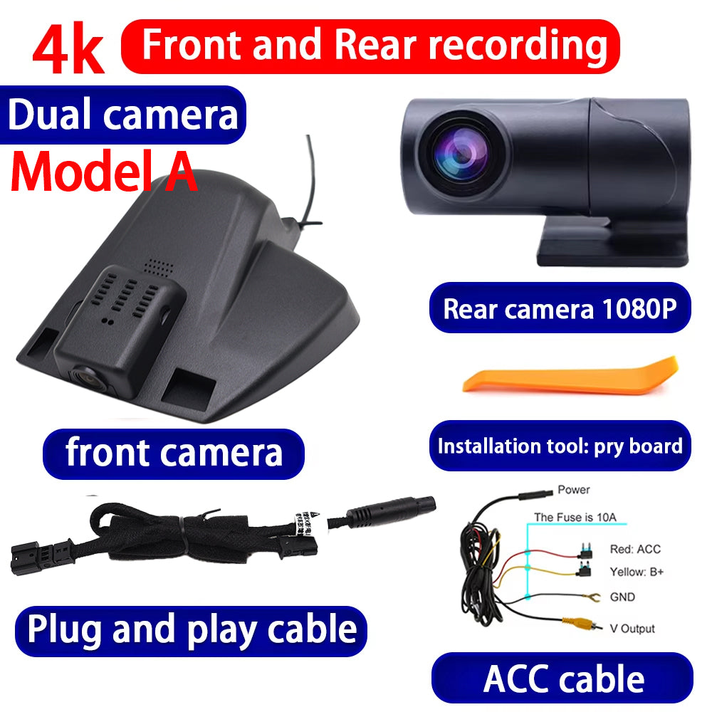 for Ford Mondeo Fusion CD391 2013 2014 2015 2016 2017 2018 2019 2020 2021 2022 4K Dash Cam Wifi Camera Video Recorder