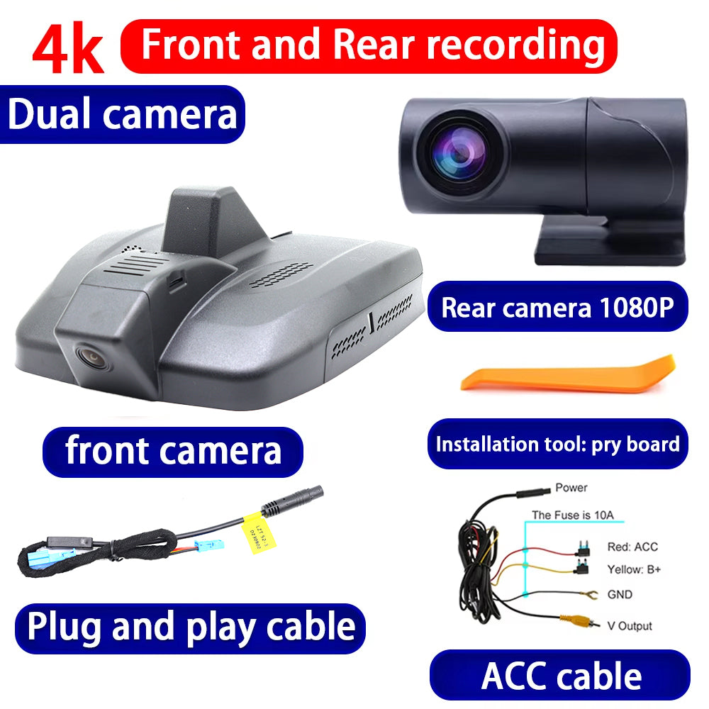 for Ford Territory Equator Sport 2021 2022 2023 2024 20254K Dash Cam Wifi Camera Video Recorder