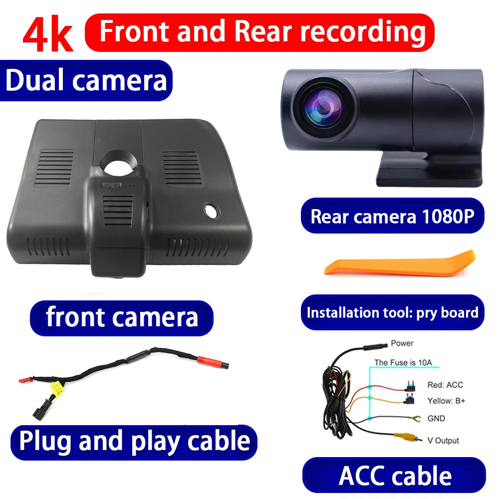 for Cadillac CT5 V CT5-V Facelift 2024 2025 4K Dash Cam Wifi Camera Video Recorder