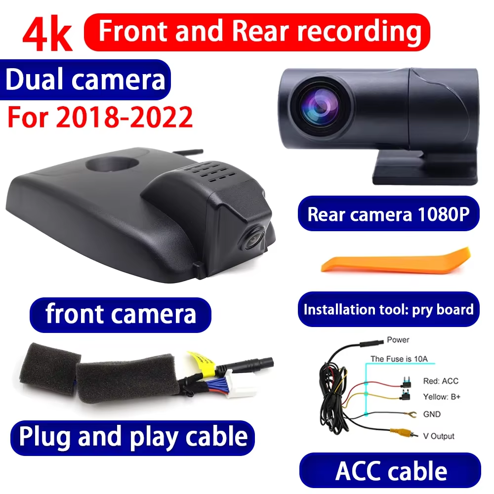for Toyota Auris Corolla E210 Suzuki Swace Hybrid 2018-2025 4K Dash Cam Wifi Camera Video Recorder