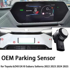 for Toyota bZ4X EA10 Subaru Solterra 2022 2023 2024 2025 OEM Car Parking Sensor Kit Buzzer Alarm Reverse Radar Detector System