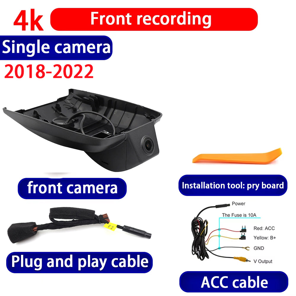 for Toyota Prius XW50 XW60 2018-2025 4K Dash Cam Wifi Camera Video Recorder