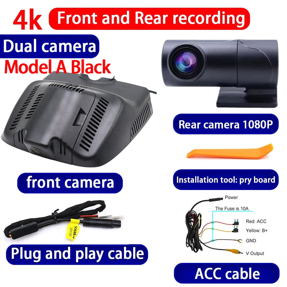 for Mercedes Benz MB GLK Class X204 2008-2015 4K Dash Cam Wifi Camera Video Recorder
