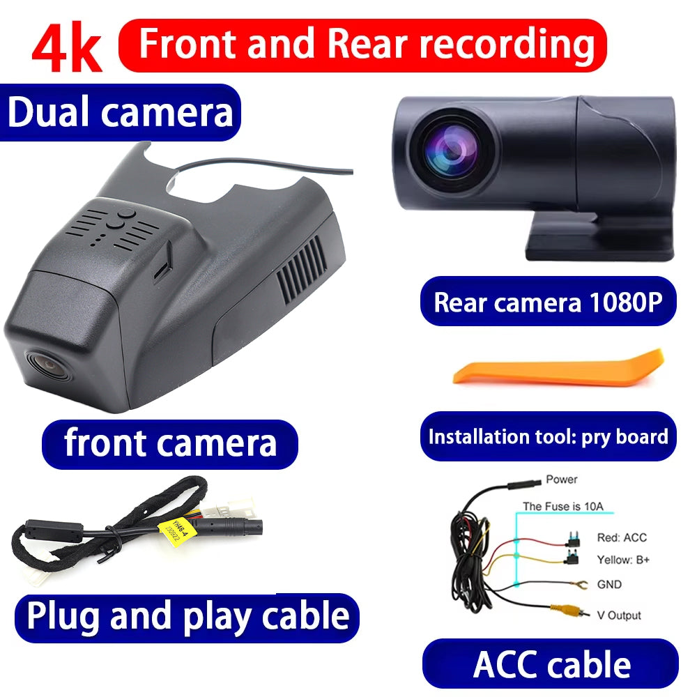for Mercedes Benz MB B Class W246 2011-2019 4K Dash Cam Wifi Camera Video Recorder