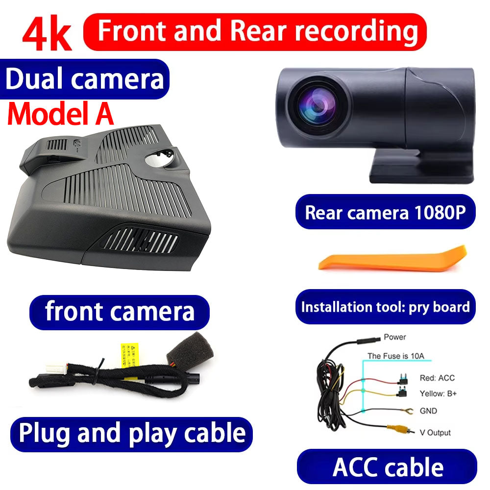 for Mercedes Benz S Class W223 2021 2022 2023 2024 2025 4K Dash Cam Wifi Camera Video Recorder
